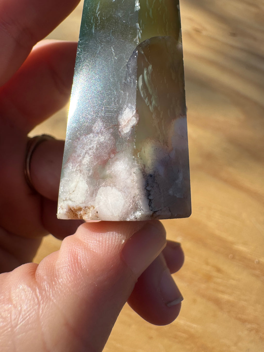 Green Flower Agate - C