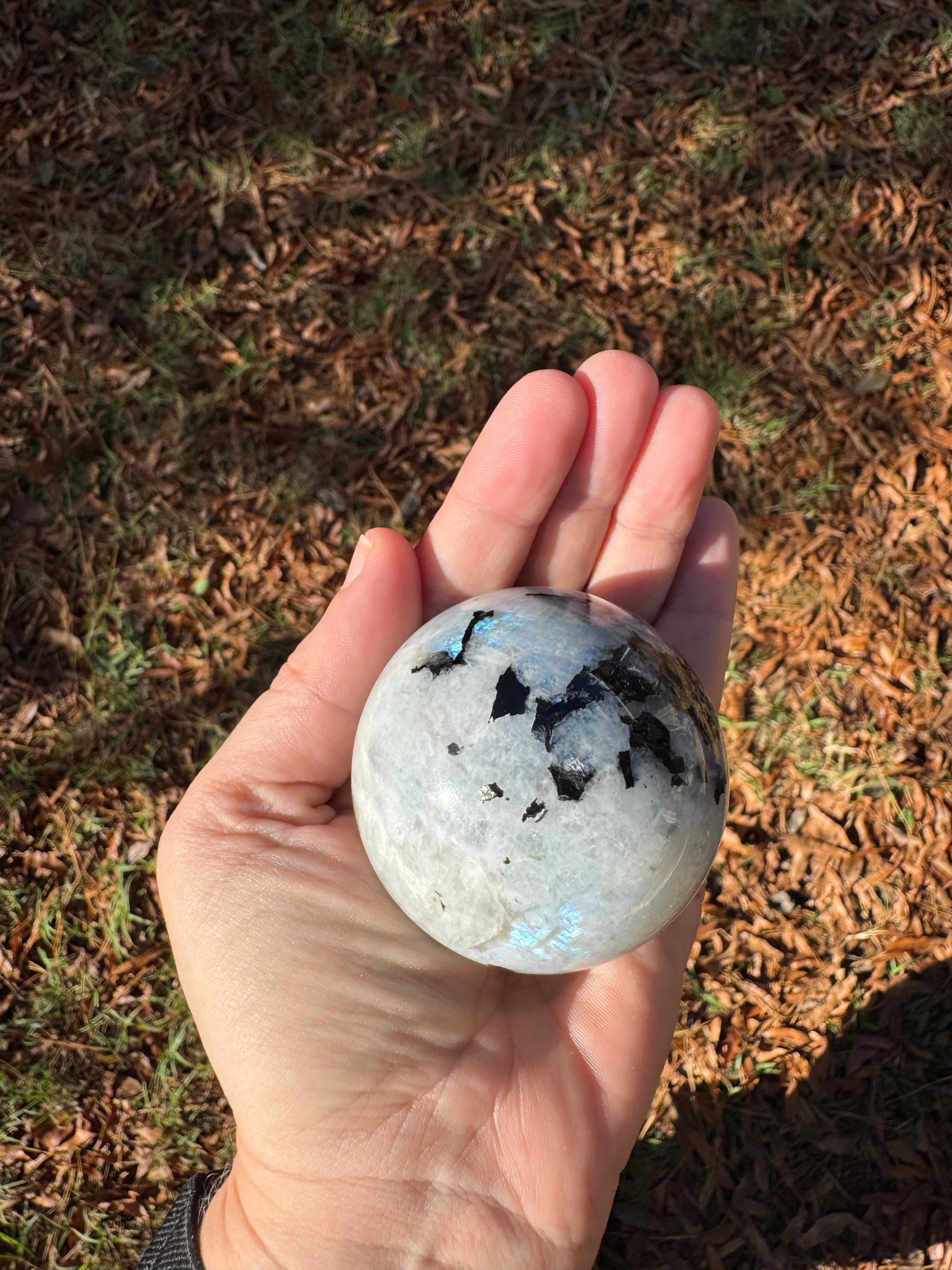 Rainbow Moonstone Sphere - B