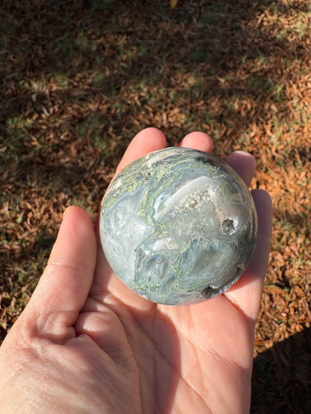 Moss Agate Sphere - B