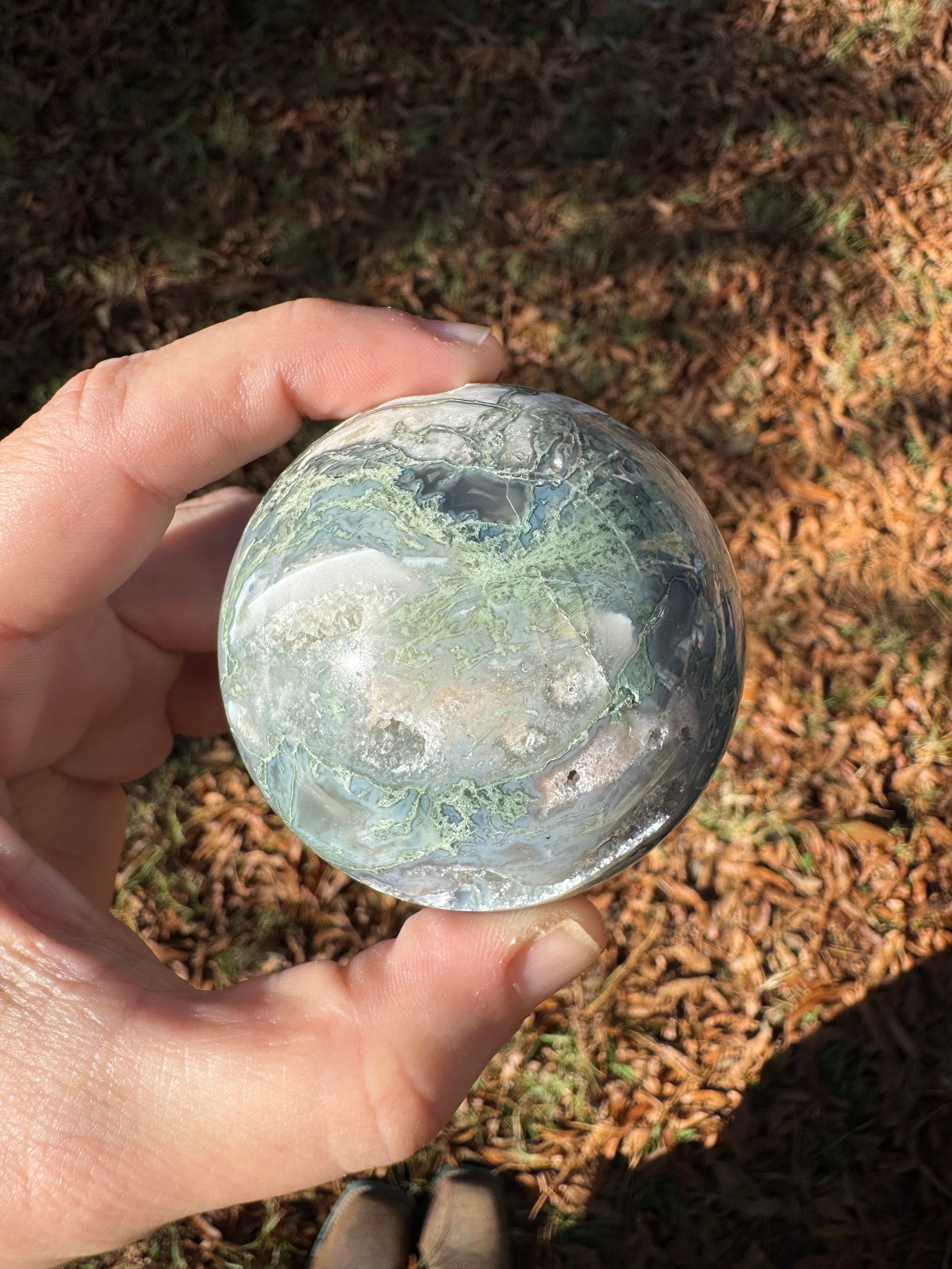 Moss Agate Sphere - B