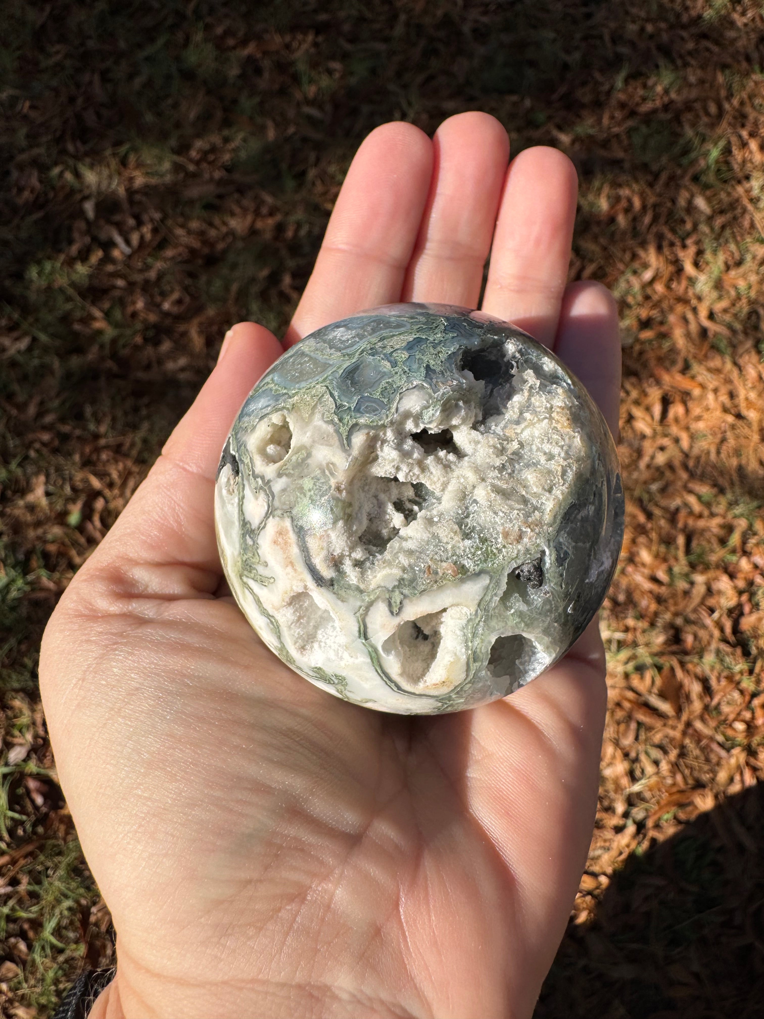 Moss Agate Sphere - B