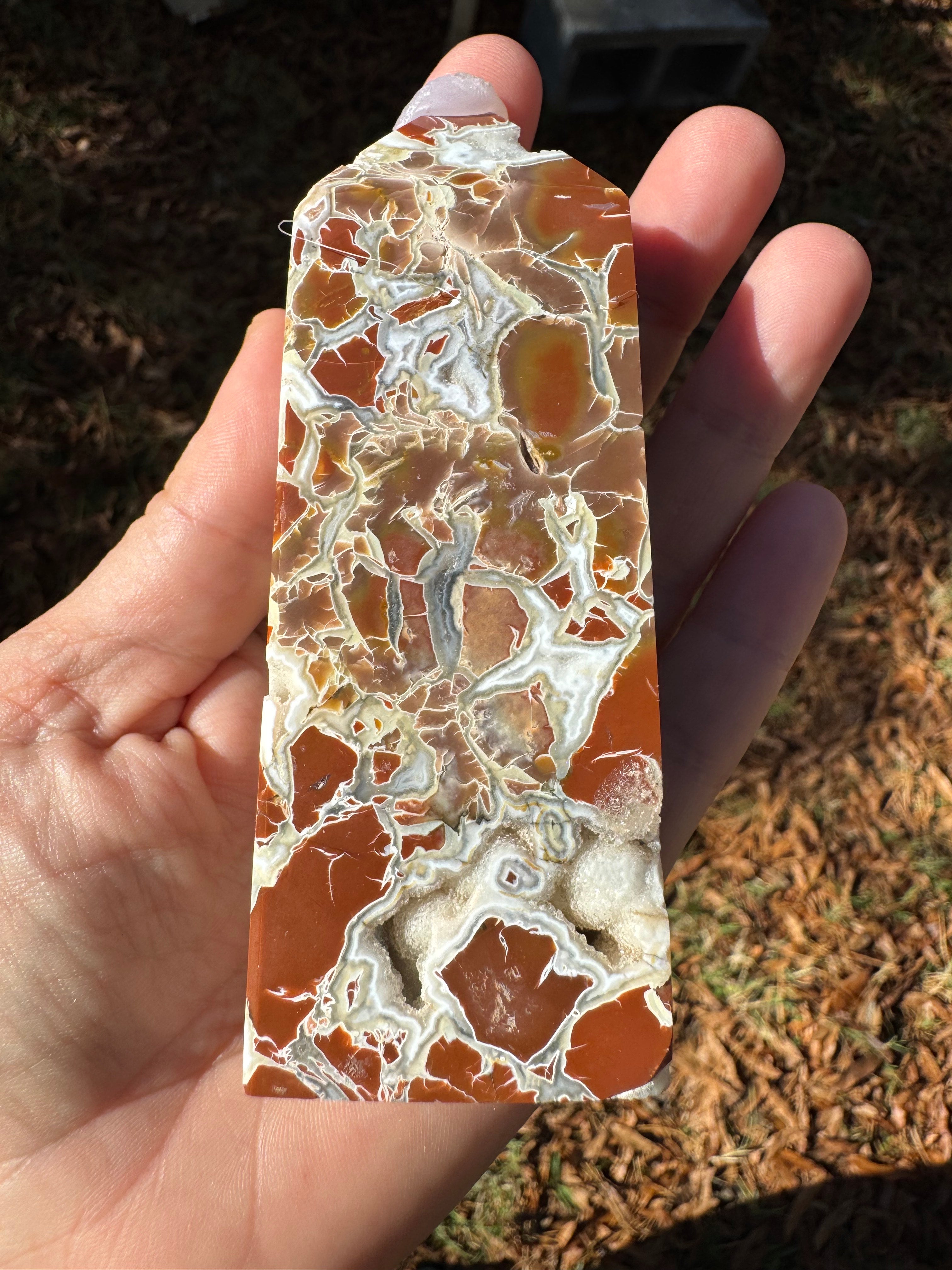 Money Agate Tower *Druzy*