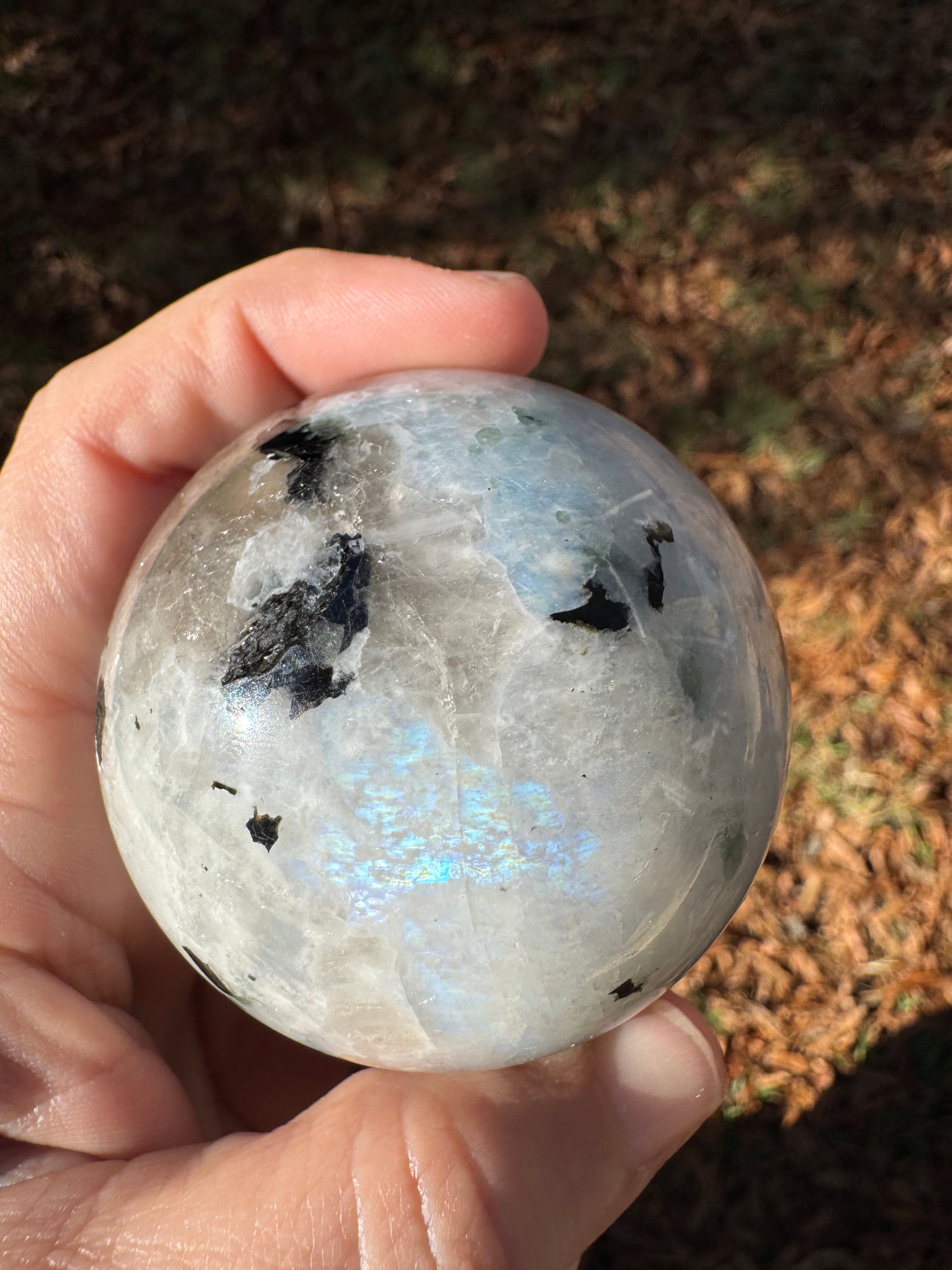 Rainbow Moonstone Sphere - B