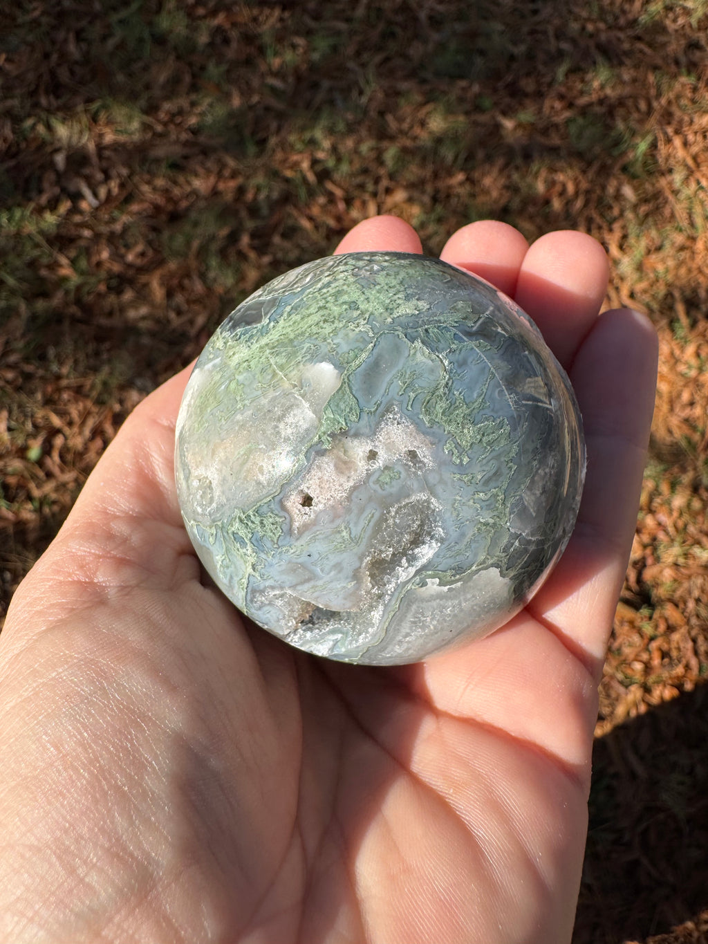 Moss Agate Sphere - B