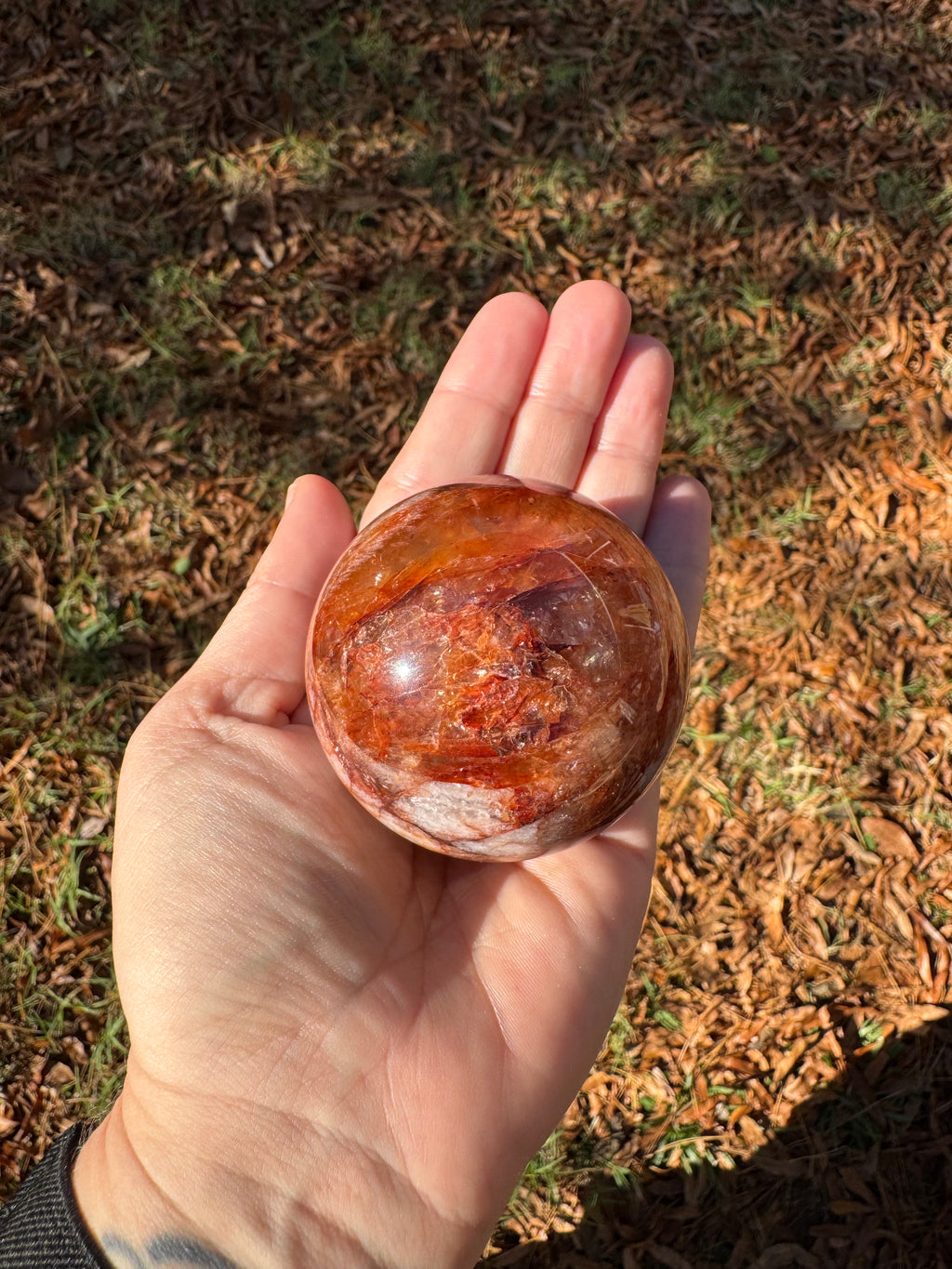 Fire Quartz Sphere
